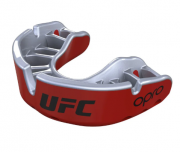 Капа OPRO Gold UFC Hologram Red Metal / Silver фото